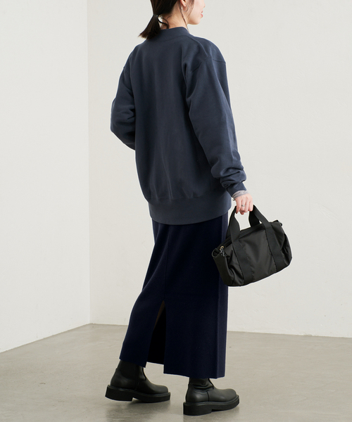 SLOBE IENA(スローブイエナ)の「《WEB限定カラーあり/シリーズあり/》ウォッシャブルスムースニットスカート(スカート・レディース・ブラック/チャコールグレー/ネイビー・FREE)」の16枚目の写真