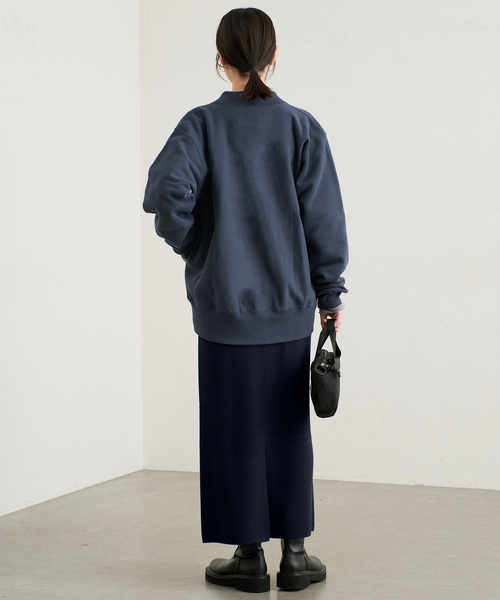 SLOBE IENA(スローブイエナ)の「《WEB限定カラーあり/シリーズあり/》ウォッシャブルスムースニットスカート(スカート・レディース・ブラック/チャコールグレー/ネイビー・FREE)」の17枚目の写真
