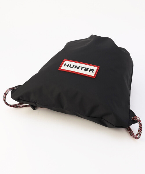 FREAK'S STORE(フリークスストア)の「HUNTER/ハンター 限定展開 TRAVEL DRAWSTRING BACKPACK TOTE ナップザック(ショルダーバッグ・メンズ・ホワイト/ブラック・ONE SIZE)」の5枚目の写真
