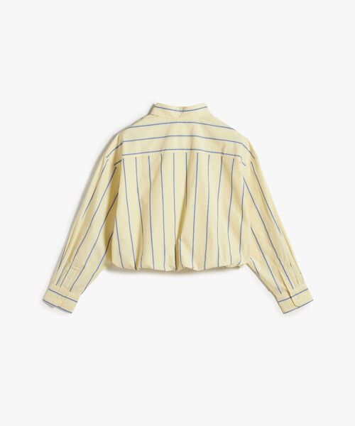 tommy jeans（トミー ジーンズ）の「オーバーサイズフィット クロップド丈ギャザー入りポプリンシャツ（シャツ/ブラウス・レディース・イエロー/ホワイト・X-SMALL/SMALL/MEDIUM）」の14枚目の写真