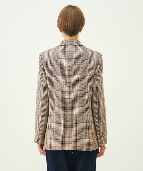 MACPHEE(マカフィー)の「ブリティッシュチェック ダブルブレストジャケット(テーラードジャケット・レディース・ブラウン系その他・36)」の6枚目の写真