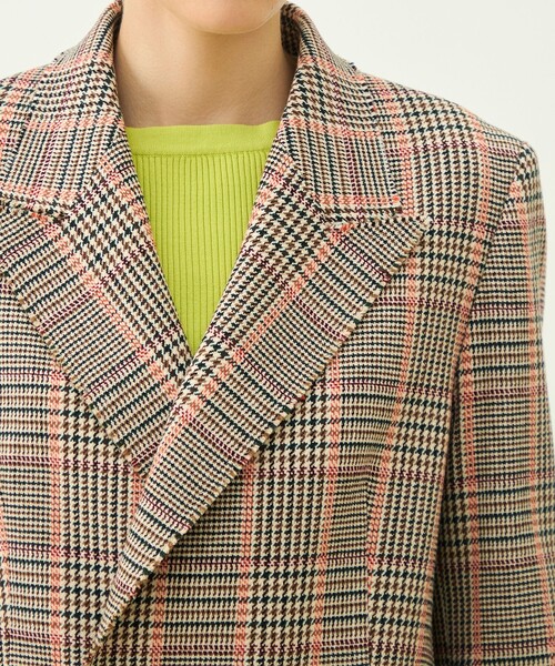 MACPHEE(マカフィー)の「ブリティッシュチェック ダブルブレストジャケット(テーラードジャケット・レディース・ブラウン系その他・36)」の8枚目の写真