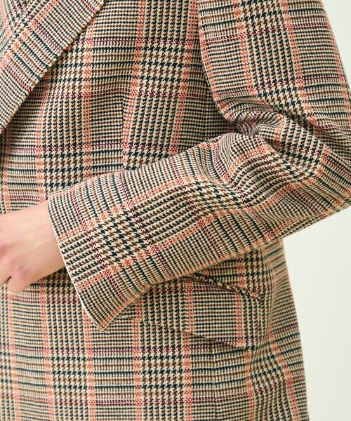 MACPHEE(マカフィー)の「ブリティッシュチェック ダブルブレストジャケット(テーラードジャケット・レディース・ブラウン系その他・36)」の10枚目の写真