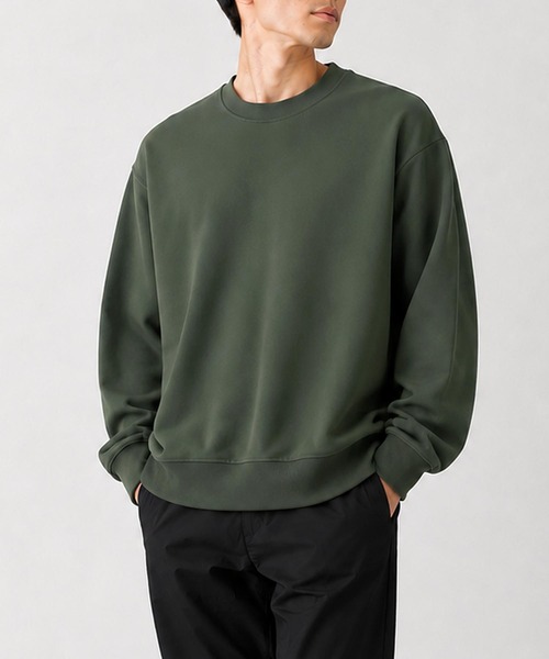 THE NORTH FACE(ザノースフェイス)の「TNF ダイナミッククルー 無地 スウェットトレーナー M DYNAMICE CREW(スウェット・メンズ・グリーン/ブラック・L/XL/M)」の8枚目の写真