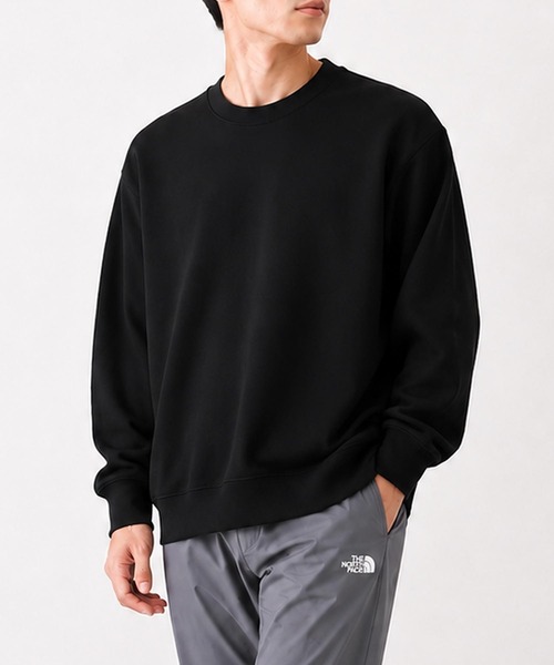 THE NORTH FACE(ザノースフェイス)の「TNF ダイナミッククルー 無地 スウェットトレーナー M DYNAMICE CREW(スウェット・メンズ・グリーン/ブラック・L/XL/M)」の3枚目の写真