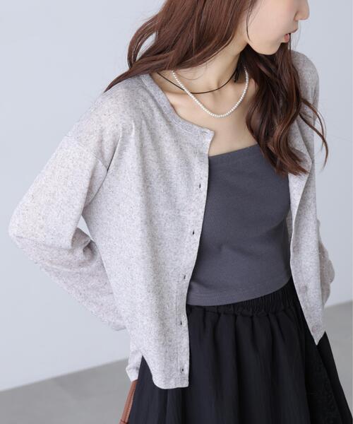 FREE'S MART(フリーズマート)の「前後2wayラインストーンカットソーカーディガン(Tシャツ/カットソー・レディース・ホワイト系その他/ブラック/グレー系その他・FREE)」の14枚目の写真