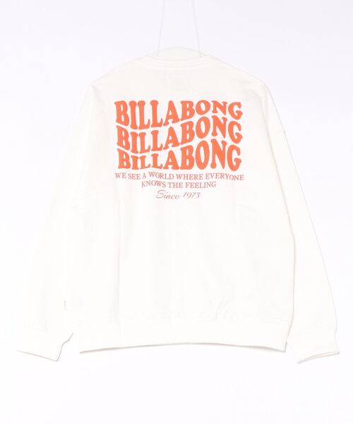 BILLABONG(ビラボン)の「BILLABONG ウィメンズ WAVE LOGO LIGHT CREW トレーナー 【BOY FIT】【2026年秋冬モデル】/ビラボンバックプリントスウェット(スウェット・レディース・ピンク系その他/ブラック/オフホワイト・LARGE/MEDIUM)」の4枚目の写真