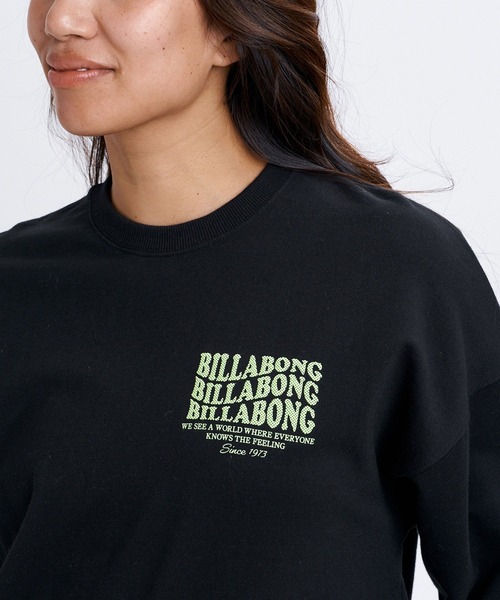 BILLABONG(ビラボン)の「BILLABONG ウィメンズ WAVE LOGO LIGHT CREW トレーナー 【BOY FIT】【2026年秋冬モデル】/ビラボンバックプリントスウェット(スウェット・レディース・ピンク系その他/ブラック/オフホワイト・LARGE/MEDIUM)」の11枚目の写真