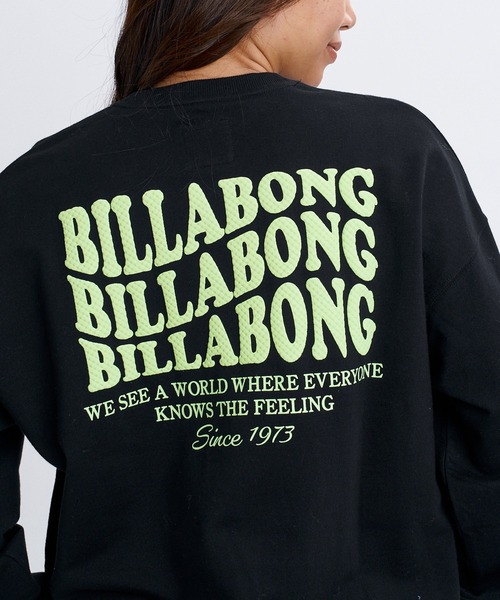 BILLABONG(ビラボン)の「BILLABONG ウィメンズ WAVE LOGO LIGHT CREW トレーナー 【BOY FIT】【2026年秋冬モデル】/ビラボンバックプリントスウェット(スウェット・レディース・ピンク系その他/ブラック/オフホワイト・LARGE/MEDIUM)」の12枚目の写真