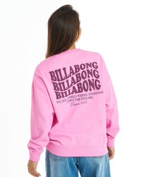 BILLABONG(ビラボン)の「BILLABONG ウィメンズ WAVE LOGO LIGHT CREW トレーナー 【BOY FIT】【2026年秋冬モデル】/ビラボンバックプリントスウェット(スウェット・レディース・ピンク系その他/ブラック/オフホワイト・LARGE/MEDIUM)」の18枚目の写真