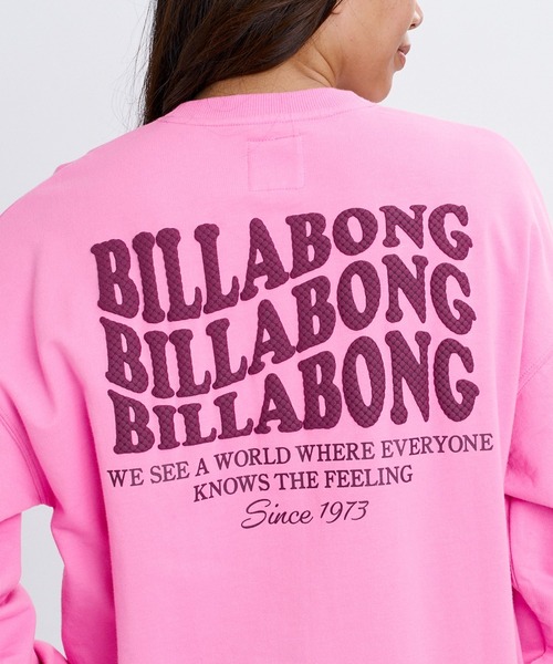 BILLABONG(ビラボン)の「BILLABONG ウィメンズ WAVE LOGO LIGHT CREW トレーナー 【BOY FIT】【2026年秋冬モデル】/ビラボンバックプリントスウェット(スウェット・レディース・ピンク系その他/ブラック/オフホワイト・LARGE/MEDIUM)」の20枚目の写真