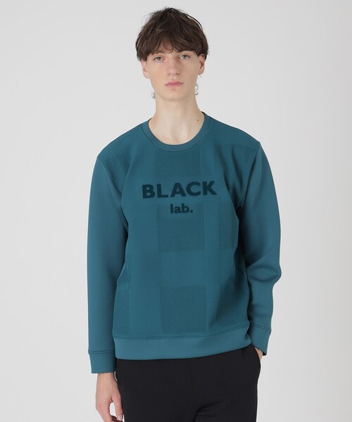 BLACK LABEL CRESTBRIDGE（ブラックレーベル・クレストブリッジ）の「【BLACK lab.】シャドーチェックダブルニットスウェットシャツ（Tシャツ/カットソー・メンズ・ブラック/オフホワイト/ブルー系その他4・XL/L/M）」の3枚目の写真