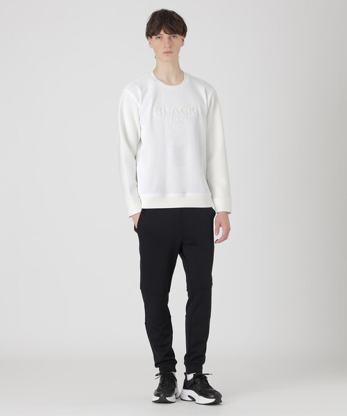 BLACK LABEL CRESTBRIDGE（ブラックレーベル・クレストブリッジ）の「【BLACK lab.】シャドーチェックダブルニットスウェットシャツ（Tシャツ/カットソー・メンズ・ブラック/オフホワイト/ブルー系その他4・XL/L/M）」の4枚目の写真