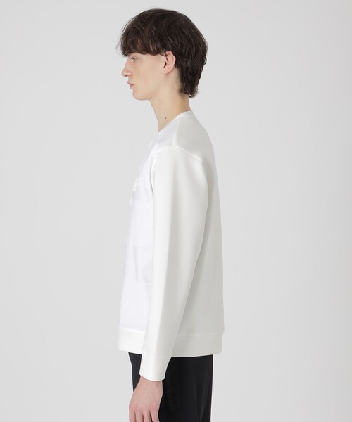 BLACK LABEL CRESTBRIDGE（ブラックレーベル・クレストブリッジ）の「【BLACK lab.】シャドーチェックダブルニットスウェットシャツ（Tシャツ/カットソー・メンズ・ブラック/オフホワイト/ブルー系その他4・XL/L/M）」の5枚目の写真