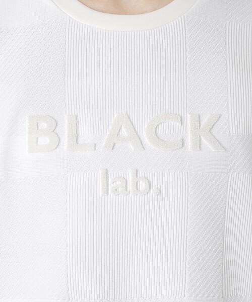 BLACK LABEL CRESTBRIDGE（ブラックレーベル・クレストブリッジ）の「【BLACK lab.】シャドーチェックダブルニットスウェットシャツ（Tシャツ/カットソー・メンズ・ブラック/オフホワイト/ブルー系その他4・XL/L/M）」の7枚目の写真
