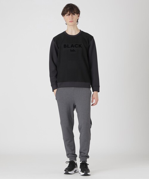 BLACK LABEL CRESTBRIDGE（ブラックレーベル・クレストブリッジ）の「【BLACK lab.】シャドーチェックダブルニットスウェットシャツ（Tシャツ/カットソー・メンズ・ブラック/オフホワイト/ブルー系その他4・XL/L/M）」の9枚目の写真