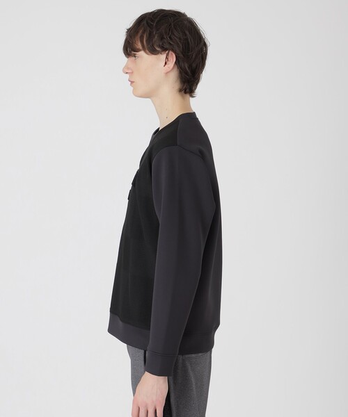 BLACK LABEL CRESTBRIDGE（ブラックレーベル・クレストブリッジ）の「【BLACK lab.】シャドーチェックダブルニットスウェットシャツ（Tシャツ/カットソー・メンズ・ブラック/オフホワイト/ブルー系その他4・XL/L/M）」の10枚目の写真