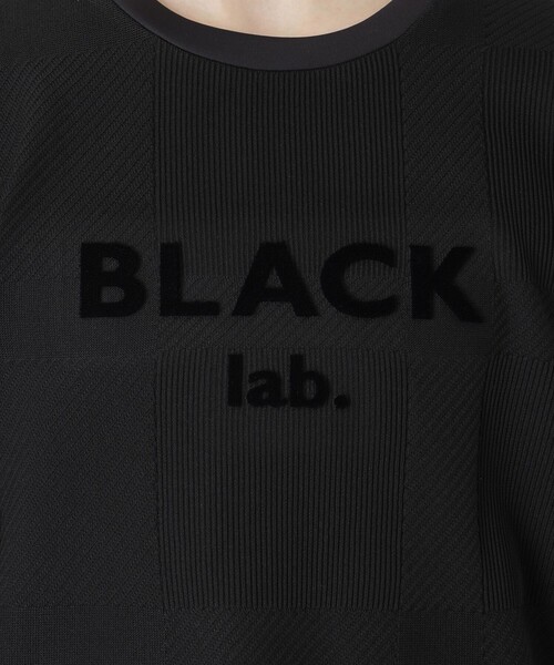 BLACK LABEL CRESTBRIDGE（ブラックレーベル・クレストブリッジ）の「【BLACK lab.】シャドーチェックダブルニットスウェットシャツ（Tシャツ/カットソー・メンズ・ブラック/オフホワイト/ブルー系その他4・XL/L/M）」の12枚目の写真