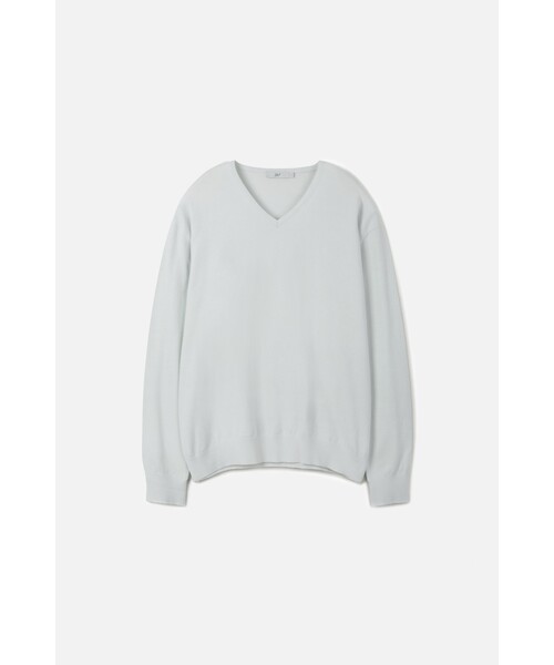 247SERIES(247シリーズ)の「FINE RIBBED Vネック 12GG ニット ミント(ニット/セーター・メンズ・ミント・SMALL/MEDIUM/LARGE/X-LARGE)」の1枚目の写真