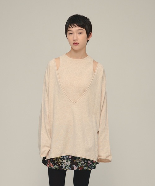 エルメネジルドゼニア ニットTシャツ ベージュ 54サイズ クチュール