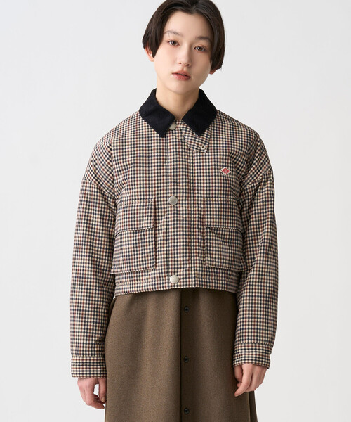 DANTON（ダントン）の「DANTON | 中綿ナイロン ショートジャケット WOMEN（ナイロンジャケット・レディース・ベージュ系その他・38/36）」の2枚目の写真
