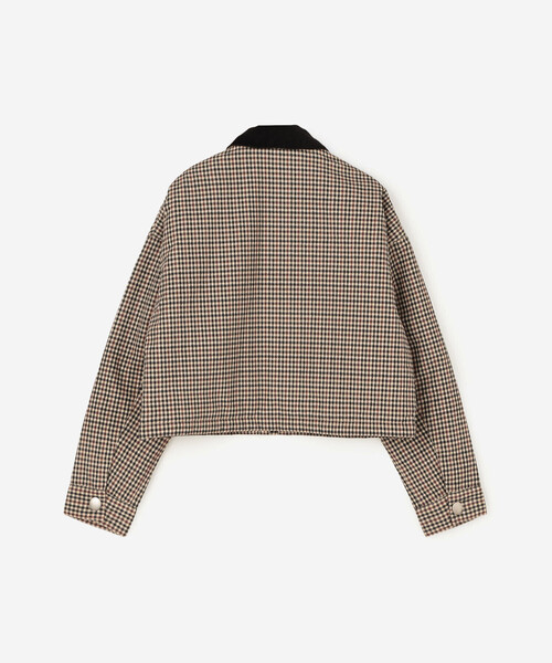DANTON（ダントン）の「DANTON | 中綿ナイロン ショートジャケット WOMEN（ナイロンジャケット・レディース・ベージュ系その他・38/36）」の4枚目の写真
