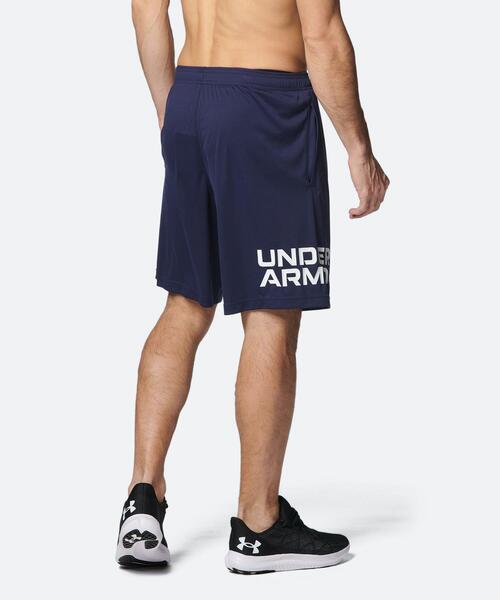 UNDER ARMOUR(アンダーアーマー)の「UAテック ワードマーク ショーツ(トレーニング/メンズ)(その他パンツ・メンズ・ネイビー・XL/M/L/S/2XL)」の2枚目の写真