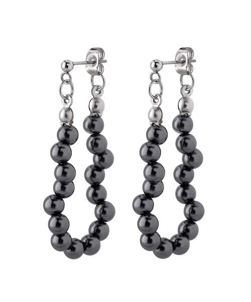 ANEMONE(アネモネ)の「【ステンレス】パールバックキャッチピアス(ピアス(両耳用)・レディース・ホワイト/ブラック・FREE)」の1枚目の写真