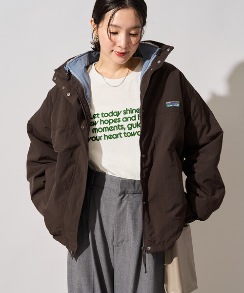 FREAK'S STORE(フリークスストア)の「限定展開 FREAK'S STORE OUTDOORS 4WAY ボアブルゾン(その他アウター・レディース・ネイビー/ブラウン/ベージュ/ブラック/オリーブ・フリ-)」の2枚目の写真
