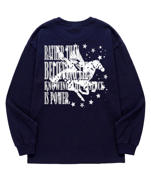 VANNWORKS(バンワークス)の「2STAR HORSE ロングスリーブ (VLS0230) ネイビー(Tシャツ/カットソー・レディース・その他・SMALL/MEDIUM/LARGE/X-LARGE/XX-LARGE)」の3枚目の写真