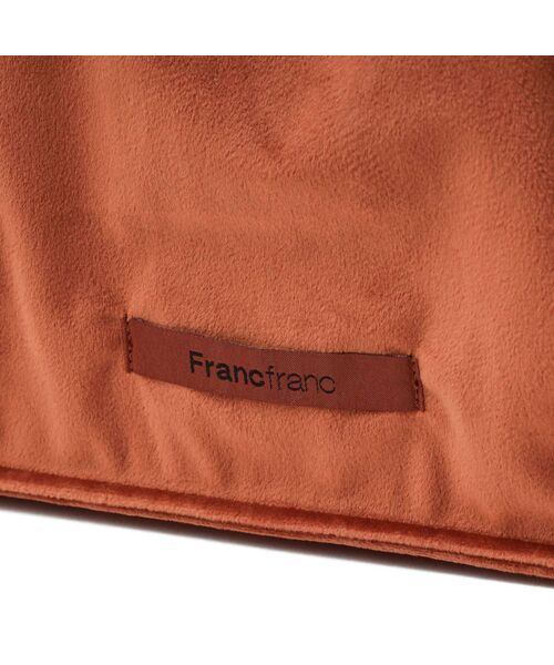 Francfranc（フランフラン）の「ロゴトート タックベロア M ブラウン トートバッグ サブバッグ A4 通勤 通学 推し活 大容量（トートバッグ・レディース・ブラウン・FREE）」の5枚目の写真