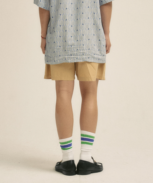 VILLA RAY（ヴィラ・レイ）の「デイリーイージーコットン メンズ ショーツ - サンドベージュ（その他パンツ・メンズ・その他・MEDIUM/LARGE/X-LARGE）」の3枚目の写真