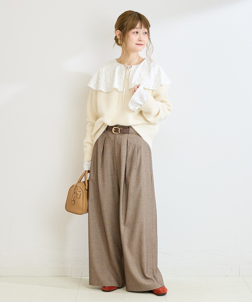 B.C STOCK(ベーセーストック)の「手洗い可 / C/RYドビーSTARプリントブラウス(シャツ/ブラウス・レディース・ブラック/ホワイト・FREE)」の20枚目の写真