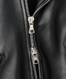 6(ROKU)beauty&youth ライダースジャケット ダブル ラムレザー BEAUTY&YOUTH UNITED ARROWS（ビューティーアンドユース