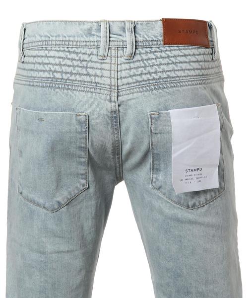 STAMPD（スタンプド）の「STAMPD(スタンプド) REPAIRED DENIM（デニムパンツ・メンズ・ライトブルー・30inch/28inch）」の4枚目の写真