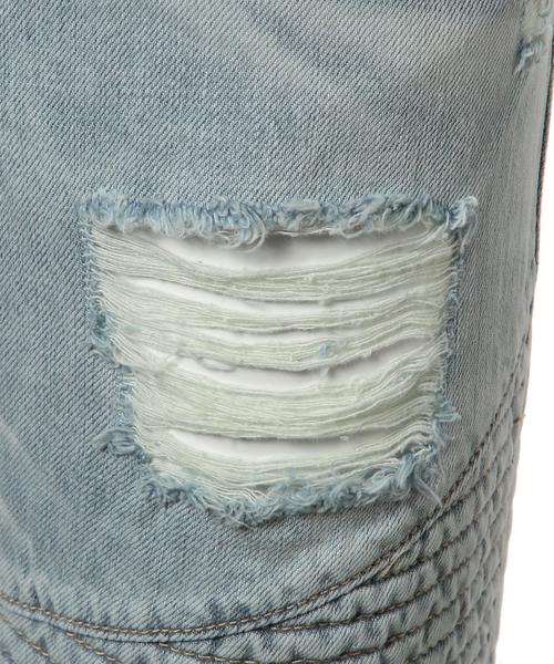 STAMPD（スタンプド）の「STAMPD(スタンプド) REPAIRED DENIM（デニムパンツ・メンズ・ライトブルー・30inch/28inch）」の6枚目の写真