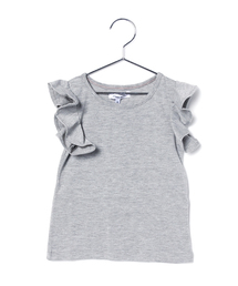 GLOBAL WORK | 【キッズ】ラッフルスリーブカットプルオーバー半袖/724058(Tシャツ/カットソー)
