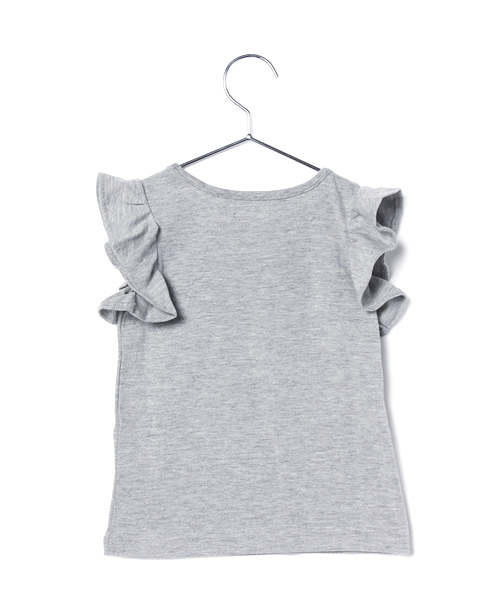 GLOBAL WORK（グローバルワーク）の「【キッズ】ラッフルスリーブカットプルオーバー半袖/724058（Tシャツ/カットソー・キッズ・その他1/グレー/カーキ・LARGE/X-LARGE/SMALL/MEDIUM）」の4枚目の写真