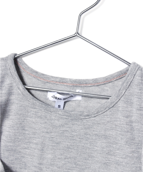 GLOBAL WORK（グローバルワーク）の「【キッズ】ラッフルスリーブカットプルオーバー半袖/724058（Tシャツ/カットソー・キッズ・その他1/グレー/カーキ・LARGE/X-LARGE/SMALL/MEDIUM）」の5枚目の写真