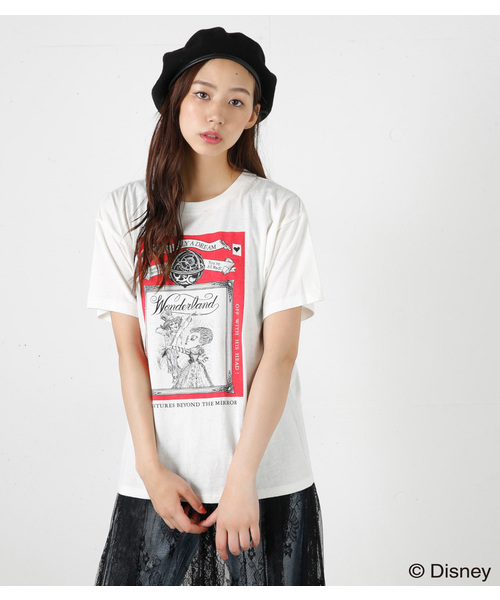 MOUSSY（マウジー）の「【ZOZOTOWN先行】WONDERLAND TSJ（Tシャツ/カットソー・レディース・ホワイト/ブラック・FREE）」の11枚目の写真