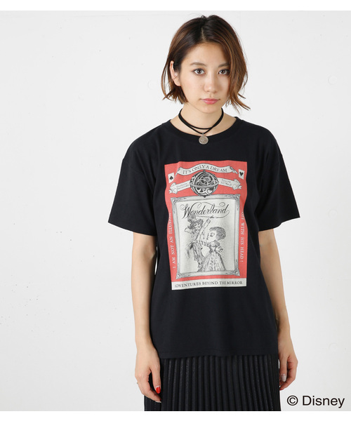 MOUSSY（マウジー）の「【ZOZOTOWN先行】WONDERLAND TSJ（Tシャツ/カットソー・レディース・ホワイト/ブラック・FREE）」の7枚目の写真
