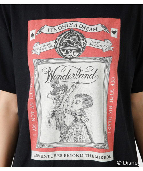 MOUSSY（マウジー）の「【ZOZOTOWN先行】WONDERLAND TSJ（Tシャツ/カットソー・レディース・ホワイト/ブラック・FREE）」の3枚目の写真