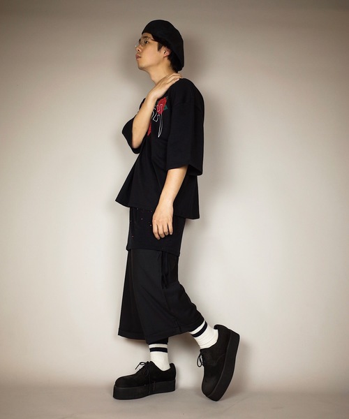 rovtski(ロフトスキー)の「rovtski 【トレンドのワイドパンツ】 TRガウチョパンツ(その他パンツ・メンズ・ガンメタ/ブラック/グレー系その他・MEDIUM/LARGE)」の17枚目の写真