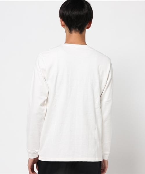 Denime(ドゥニーム)の「無地ロングスリーブTEE(Tシャツ/カットソー・メンズ・キャメル/ホワイト/グレー/ブラック/ネイビー・SMALL/X-LARGE/LARGE/MEDIUM)」の8枚目の写真