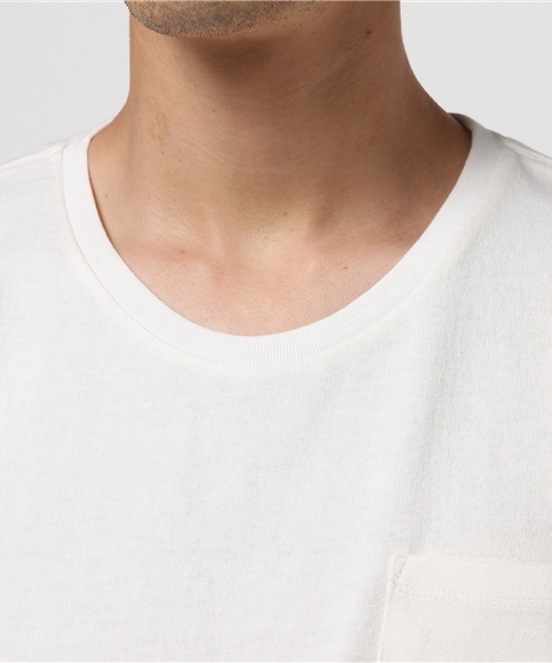 Denime(ドゥニーム)の「無地ロングスリーブTEE(Tシャツ/カットソー・メンズ・キャメル/ホワイト/グレー/ブラック/ネイビー・SMALL/X-LARGE/LARGE/MEDIUM)」の9枚目の写真