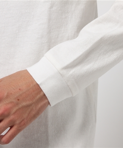 Denime(ドゥニーム)の「無地ロングスリーブTEE(Tシャツ/カットソー・メンズ・キャメル/ホワイト/グレー/ブラック/ネイビー・SMALL/X-LARGE/LARGE/MEDIUM)」の10枚目の写真