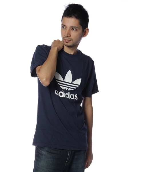 adidas Originals（アディダスオリジナルス）の「TREFOIL TEE（Tシャツ/カットソー・メンズ・ホワイト/ブラック/ネイビー/レッド・MEDIUM/LARGE/X-LARGE）」の3枚目の写真