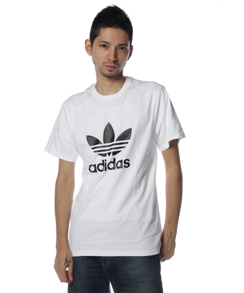 adidas Originals（アディダスオリジナルス）の「TREFOIL TEE（Tシャツ/カットソー・メンズ・ホワイト/ブラック/ネイビー/レッド・MEDIUM/LARGE/X-LARGE）」の2枚目の写真
