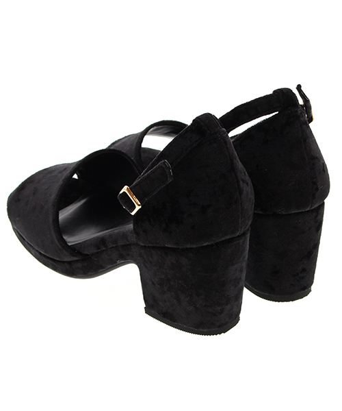 JELLY BEANS（ジェリービーンズ）の「ベロアウエッジサンダル(204-2092)JELLY BEANS(ジェリービーンズ)（サンダル・レディース・ピンク/モカ/ブルー/ブラック・M/L/LL/S）」の14枚目の写真