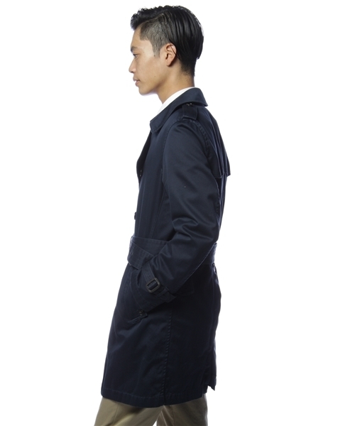 green label relaxing(グリーンレーベルリラクシング)の「CTN/GABA WASHED トレンチコート(トレンチコート・メンズ・オリーブ/ネイビー・SMALL/MEDIUM/LARGE)」の9枚目の写真
